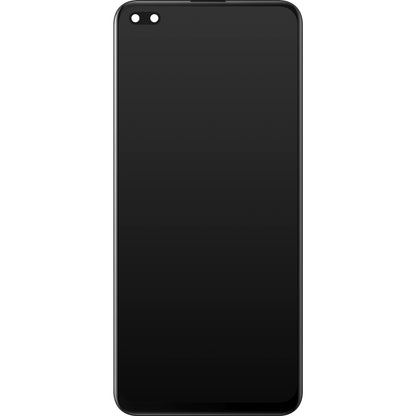 Écran tactile Oppo Reno4 Z 5G / A92s, avec cadre, noir, Service Pack 4904261