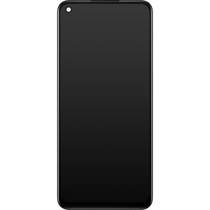 Écran tactile Oppo A73 5G / A72 5G, avec cadre, noir, Service Pack 4904890