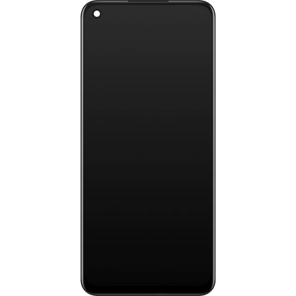 Écran tactile Oppo A92 / A72, avec cadre, noir, Service Pack 4904026