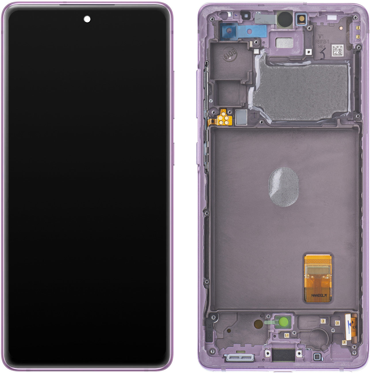 Écran tactile Samsung Galaxy S20 FE G780, avec cadre, violet, Service Pack GH82-24219C