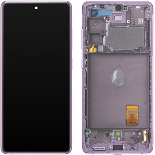 Écran tactile Samsung Galaxy S20 FE 5G G781, avec cadre, violet, Service Pack GH82-24214C