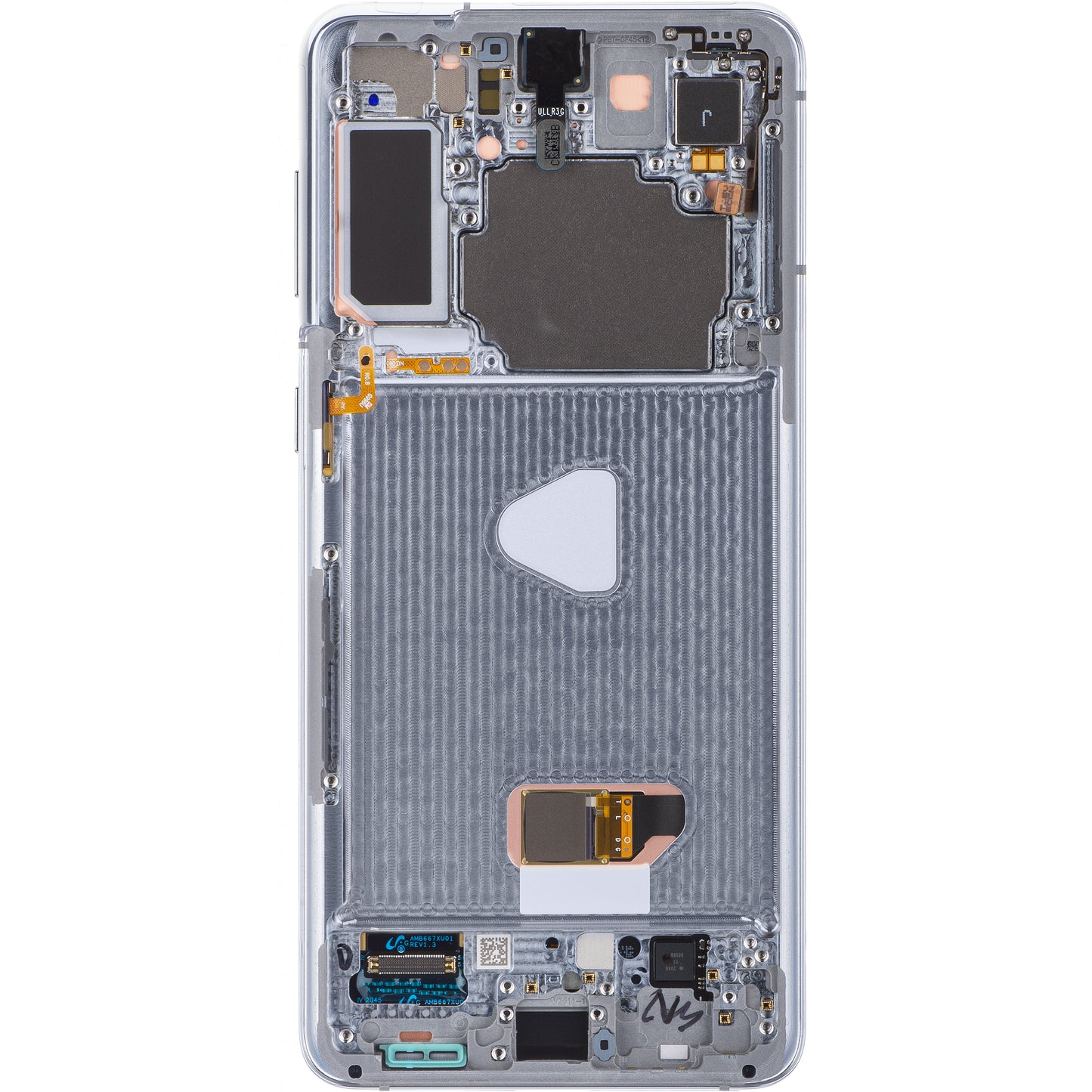 Écran tactile Samsung Galaxy S21+ 5G G996, avec cadre, argent, Service Pack GH82-24554C