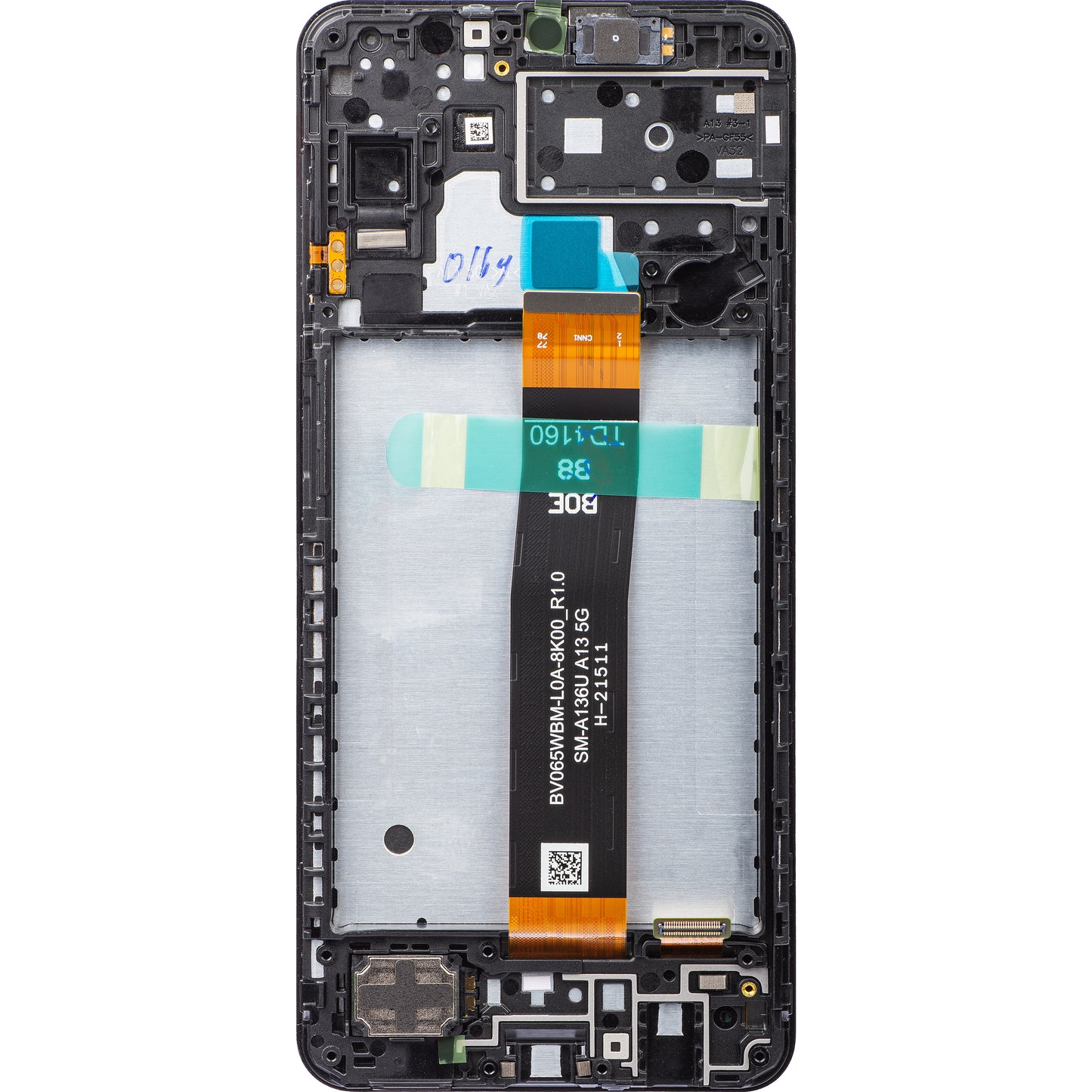 Écran tactile Samsung Galaxy A13 5G A136, avec cadre, noir, Service Pack GH82-29077A