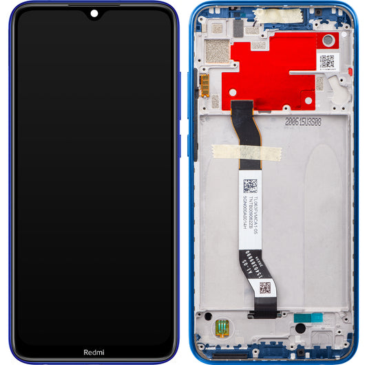 Écran avec Touchscreen Xiaomi Redmi Note 8T, avec Cadre, Bleu, Service Pack 5600030C3X00