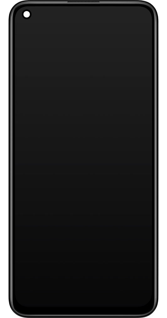Écran tactile Xiaomi Redmi Note 9 5G / Redmi Note 9T 5G, avec cadre, noir, Service Pack 5600030J2200