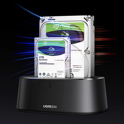 Station d'accueil UGREEN CM198 (50857) pour HDD / SSD SATA 2,5 pouces / 3,5 pouces, Noir
