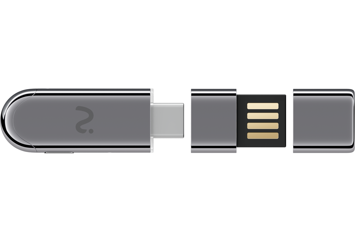 Dongle d'enregistrement / Dictaphone Viaim NoteKit AI, USB-C / USB-A, Gris