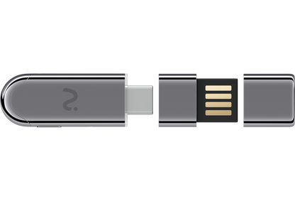 Dongle d'enregistrement / Dictaphone Viaim NoteKit AI, USB-C / USB-A, Gris