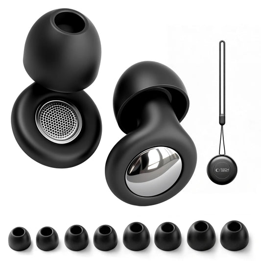 Bouchons d'oreille Tech-Protect QuietFit, Noirs