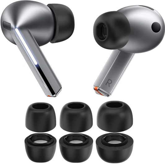 Embouts Techsuit ET3 pour Samsung Galaxy Buds3 Pro, Taille S / M / L, Noirs