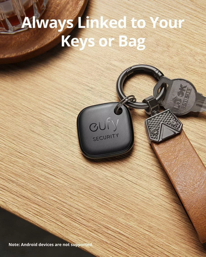 Eufy Security SmartTrack Link pour iOS Series, Lot de 4 pièces, Noir E87B0012