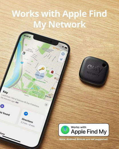 Eufy Security SmartTrack Link pour iOS Series, Lot de 2 pièces, Noir E87B0011