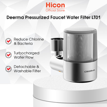 Filtre à eau pour robinet Deerma LT01, argenté