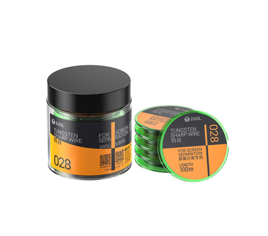 Fil Tungstène 2UUL WS-028, 0,028 mm, 100 m, Set de 5 pièces