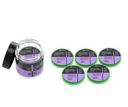 Fil Tungstène 2UUL WS-035, 0,035 mm, 100 m, Set de 5 pièces