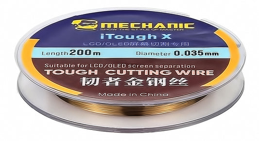 Fil de molybdène mécanique iTough X, 0,035 mm, 200 m