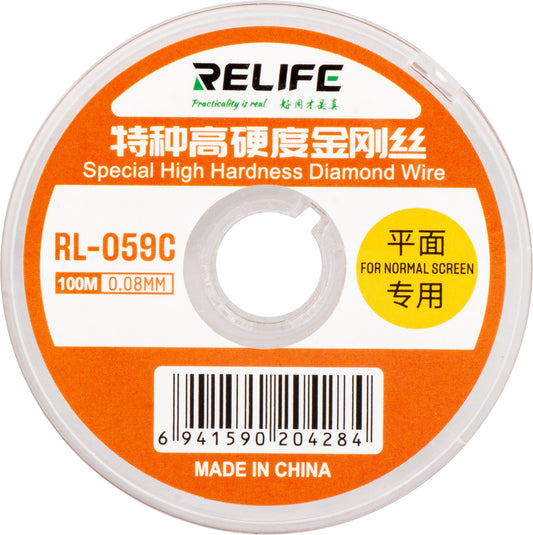 Fil de molybdène Relife RL-059C, 0,08 mm, 100 m