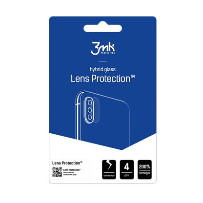 Film de protection pour caméra arrière 3MK Protection pour Samsung Galaxy A57 5G / A37 5G, Verre trempé, Set de 4 pièces, Transparent