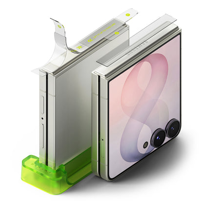 Film de protection Charnière Ringke Dual Easy pour Samsung Galaxy Z Flip8 F776, Plastique, Lot de 2 pièces