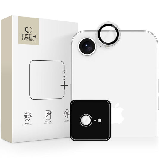 Film de protection pour caméra arrière Tech-Protect CamRing Fit+ pour Apple iPhone 16e, Verre Trempé