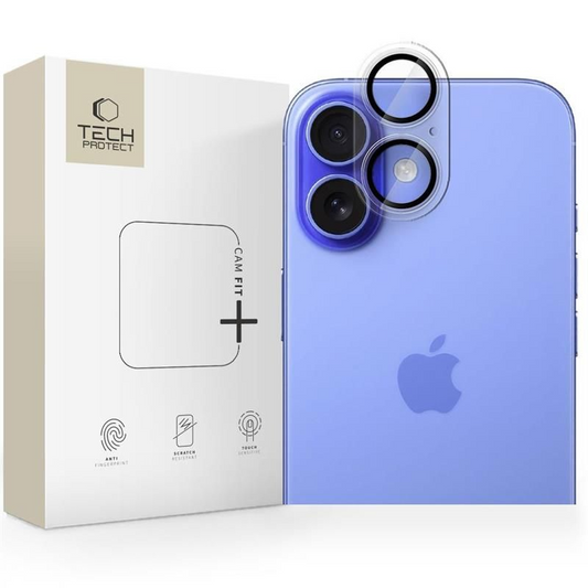 Film de protection pour caméra arrière Tech-Protect CamFull Fit+ pour Apple iPhone 17, Verre Trempé, Mat Transparent