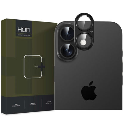 Film Protecteur Caméra Arrière HOFI FullCam pour Apple iPhone 16 Plus / 16, Verre, Noir