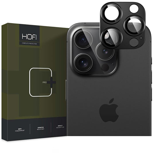 Film de protection pour caméra arrière HOFI Fullcam pour Apple iPhone 16 Pro Max / 16 Pro, protégé par du verre, noir