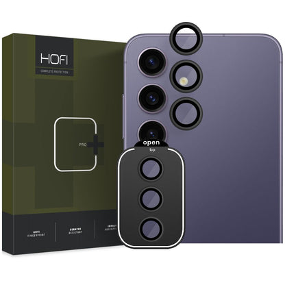 Film de protection Dos de l'appareil photo Dos de l'appareil photo HOFI CamRing PRO+ pour Samsung Galaxy S24+ S926, protégé par du verre, noir 