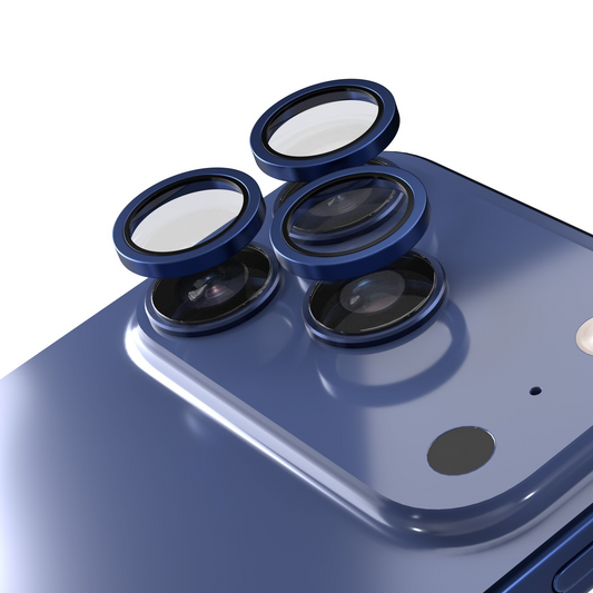 Film de protection pour caméra arrière Etteri pour Apple iPhone 17 Pro Max / 17 Pro, Verre trempé, Bleu
