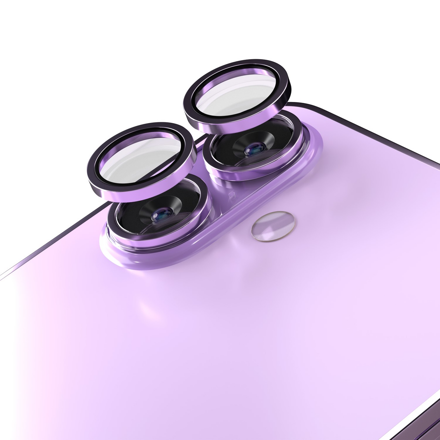 Film de protection pour caméra arrière Etteri pour Apple iPhone 17, Verre trempé, Violet