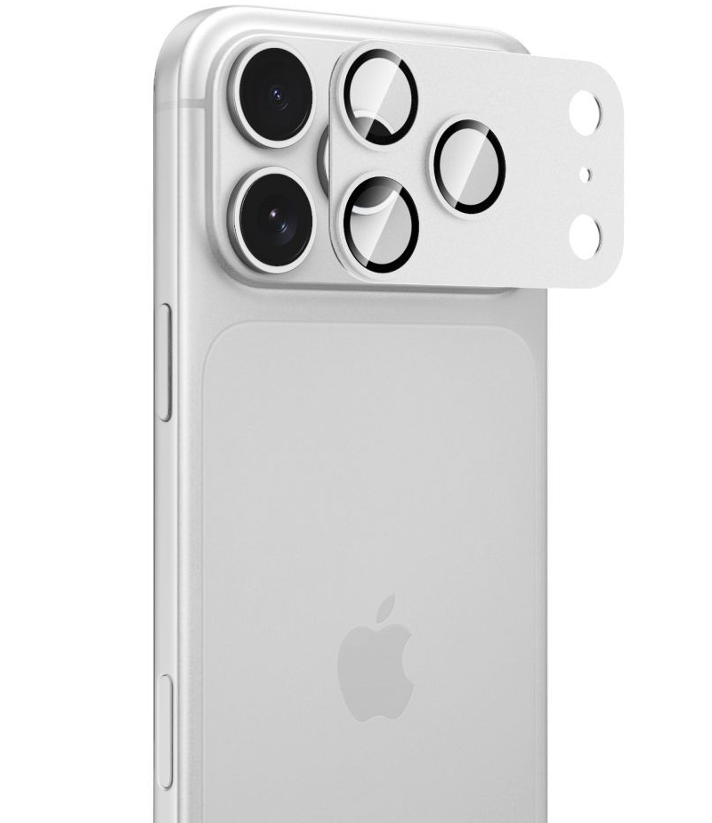Film de protection pour caméra arrière Tech-Protect CamFull Fit+ pour Apple iPhone 18 Pro, Verre trempé, Argenté