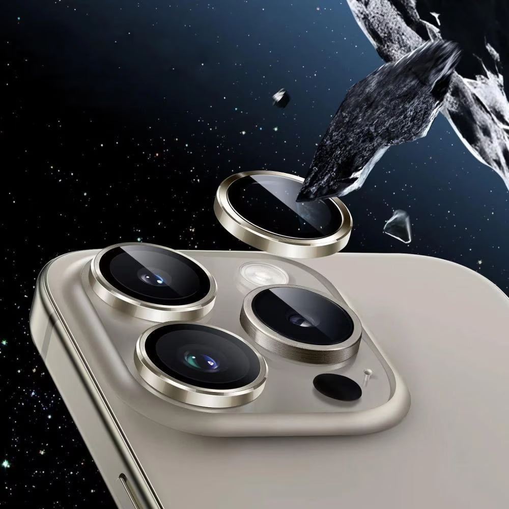 Film de protection pour caméra arrière Tech-Protect CamRing Fit+ pour Apple iPhone 17, Verre Trempé, Noir