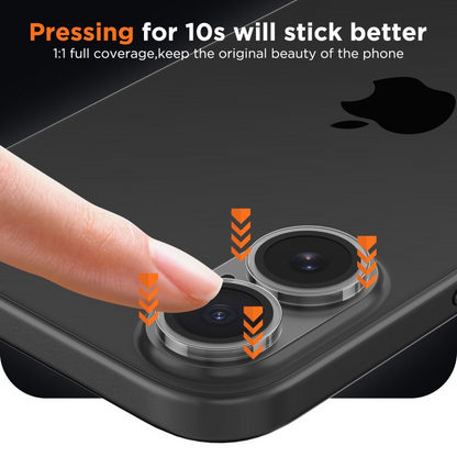 Film de protection pour caméra arrière Tech-Protect CamFull Fit+ pour Apple iPhone 17, Verre Trempé, Mat Transparent