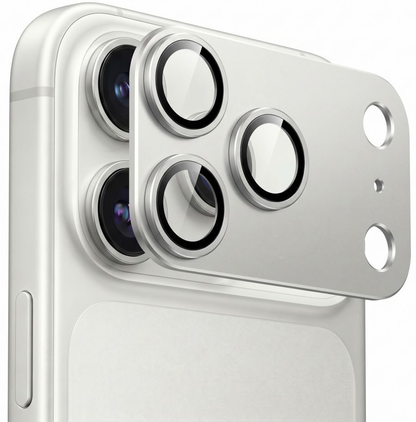 Film de protection pour caméra arrière Tech-Protect CamFull Fit+ pour Apple iPhone 18 Pro, Verre trempé, Argenté