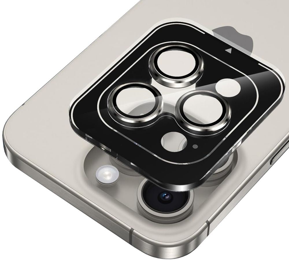 Film de protection pour caméra arrière Tech-Protect CamRing PRO+ pour Apple iPhone 14 Pro Max / 14 Pro, Verre Trempé, Noir