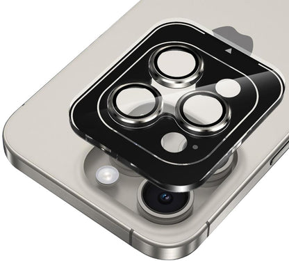 Film de protection pour caméra arrière Tech-Protect CamRing PRO+ pour Apple iPhone 14 Pro Max / 14 Pro, Verre Trempé, Noir