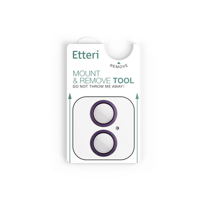 Film de protection pour caméra arrière Etteri pour Apple iPhone 17, Verre trempé, Violet