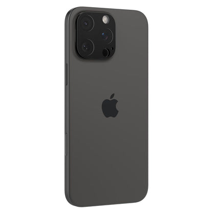 Spigen Optik Film de protection pour caméra arrière pour Apple iPhone 15 Pro Max / 15 Pro, protection en verre, collage complet, lot de 2 pièces, noir AGL05273 