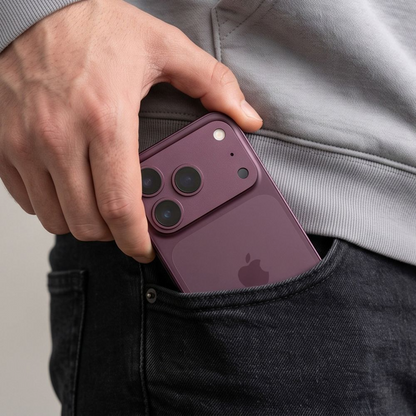 Tech-Protect CamFull Fit+ Rear Camera Protective Film for Apple iPhone 18 Pro, Tempered Glass, Burgundy