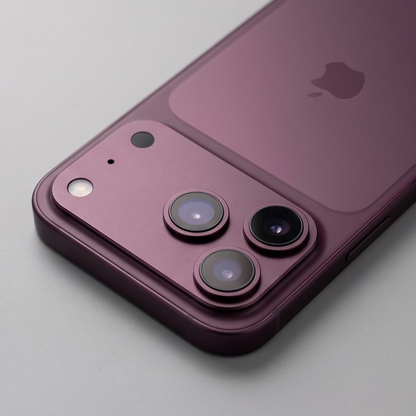 Film de protection pour caméra arrière Tech-Protect CamFull Fit+ pour Apple iPhone 18 Pro Max, Verre trempé, Bordeaux