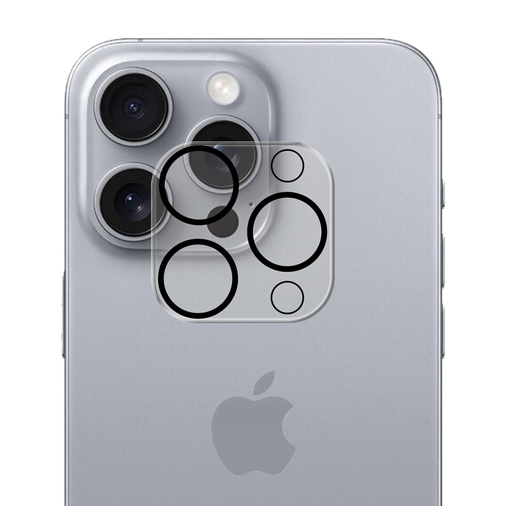 3MK Pro Full Cover Rear Camera Protection Film for Apple iPhone 16 Pro Max / 16 Pro, Tempered Glass, Black