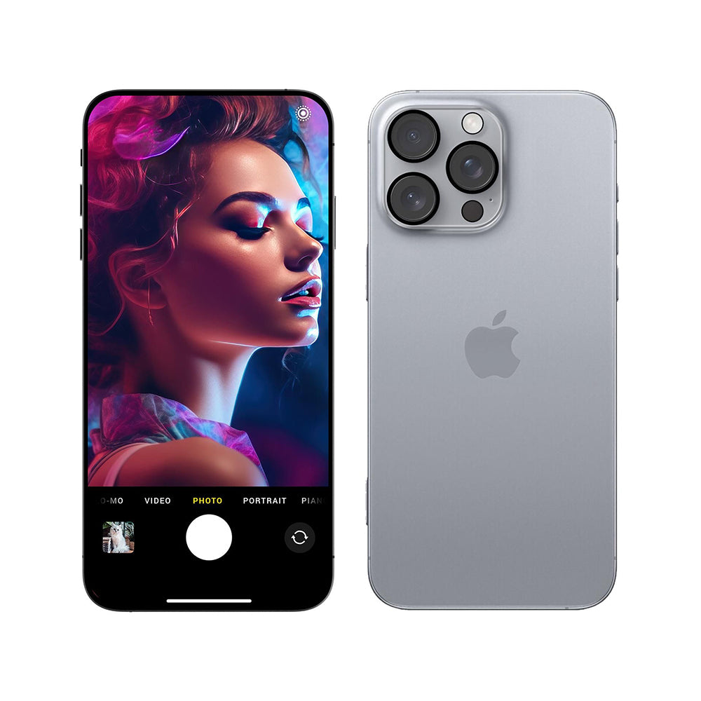 Film de protection Caméra Arrière 3MK Pro Full Cover pour Apple iPhone 17 Pro, Verre Trempé, Noir