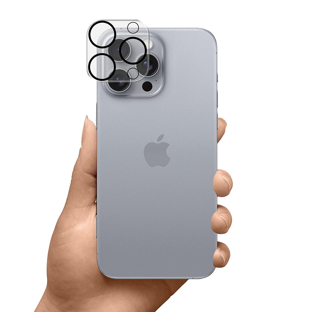 Film de protection Caméra Arrière 3MK Pro Full Cover pour Apple iPhone 17 Pro, Verre Trempé, Noir