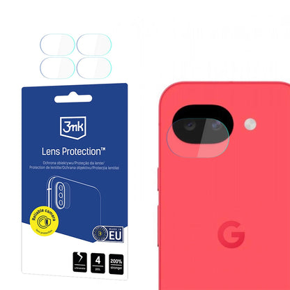 Film de protection pour caméra arrière 3MK Protection pour Google Pixel 10a, Verre Flexible, Lot de 4 pièces, Transparent