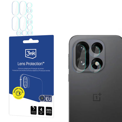 Film de protection Caméra Arrière 3MK Protection pour OnePlus 15, Verre Trempé, Set de 4 pièces, Transparent