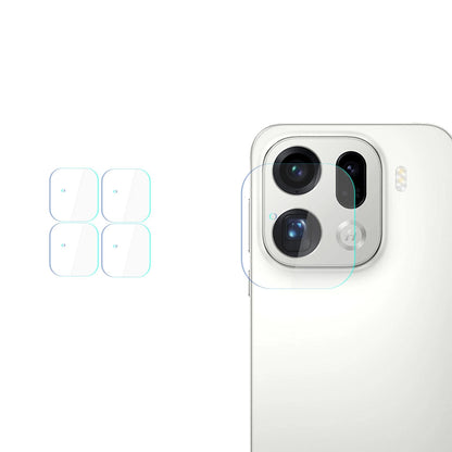 Film de protection pour caméra arrière 3MK Protection pour Oppo Find X9 Pro, Verre Trempé, Lot de 4 pièces, Transparent