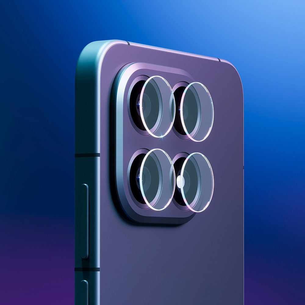 Film de protection pour caméra arrière 3MK Protection pour Oppo Find X9 Pro, Verre Trempé, Lot de 4 pièces, Transparent