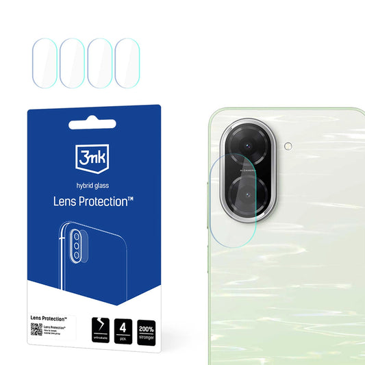 Film de protection pour caméra arrière 3MK Protection pour Xiaomi Redmi A5 4G, Verre flexible, Set de 4 pièces, Transparent