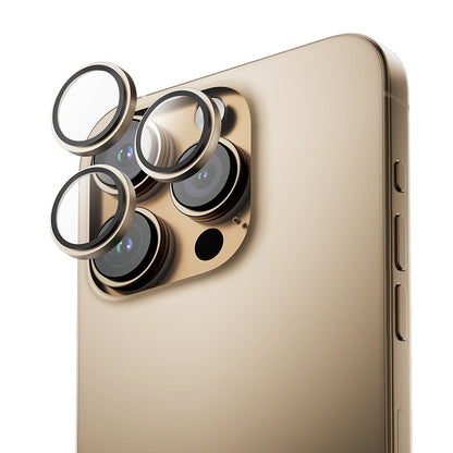 Film de protection pour caméra arrière Anank AR pour Apple iPhone 16 Pro Max / 16 Pro, Verre trempé, Doré