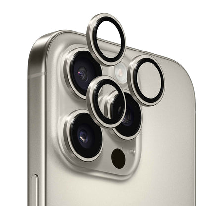 Film de protection pour caméra arrière Anank AR pour Apple iPhone 16 Pro Max / 16 Pro, Verre trempé, Gris métallique